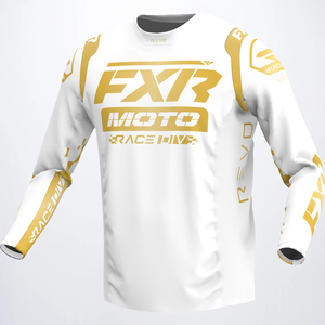 FXR Revo Legend Series MX Jersey - White/Gold